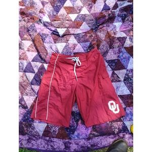 Vintage Y2K Oklahoma Sooners Board‎ Shorts Mens XXL Red White Swim Trunks OU